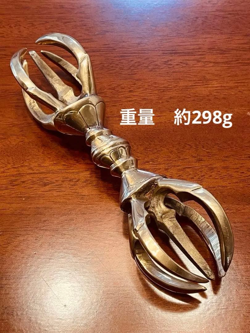 日本式 新品 未使用 送料無料 五鈷杵　バジュラ　ドルジェ　密教法具 16㎝