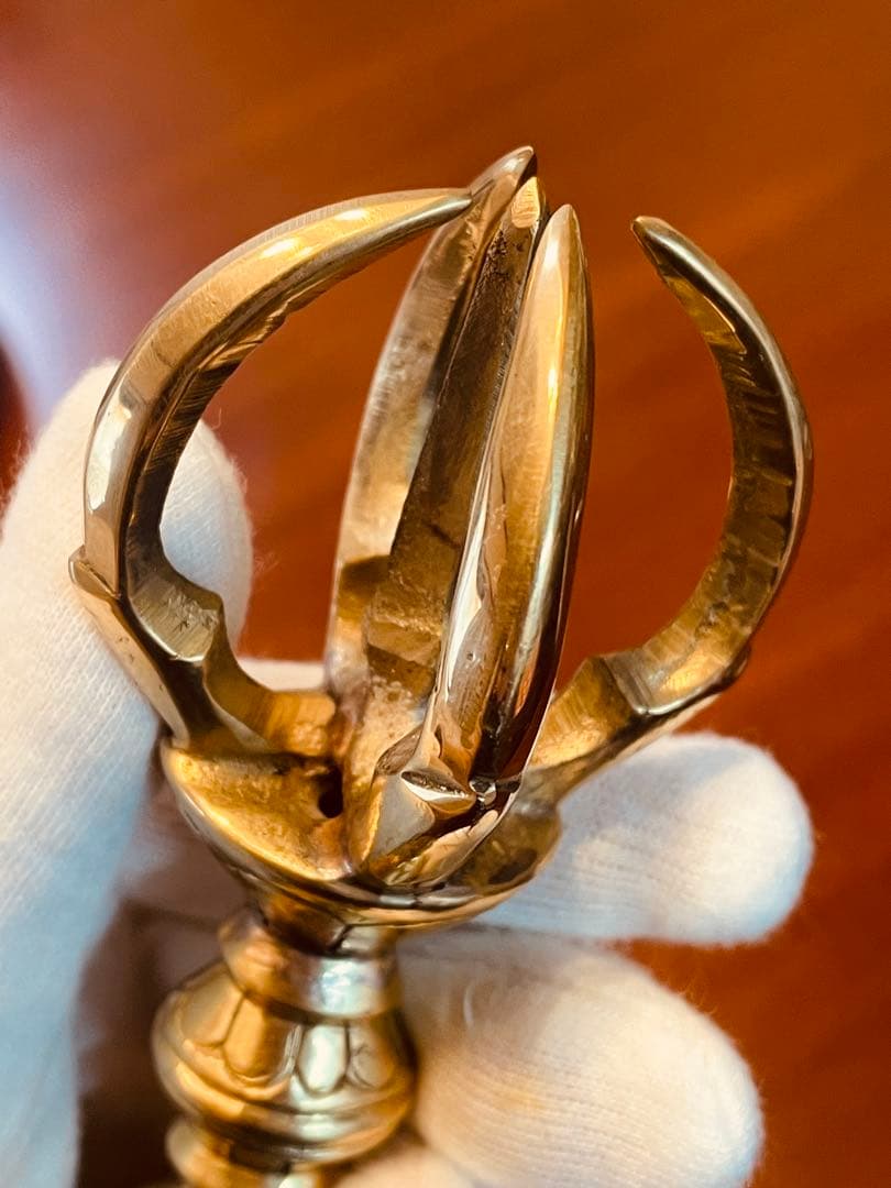 日本式 新品 未使用 送料無料 五鈷杵　バジュラ　ドルジェ　密教法具 16㎝