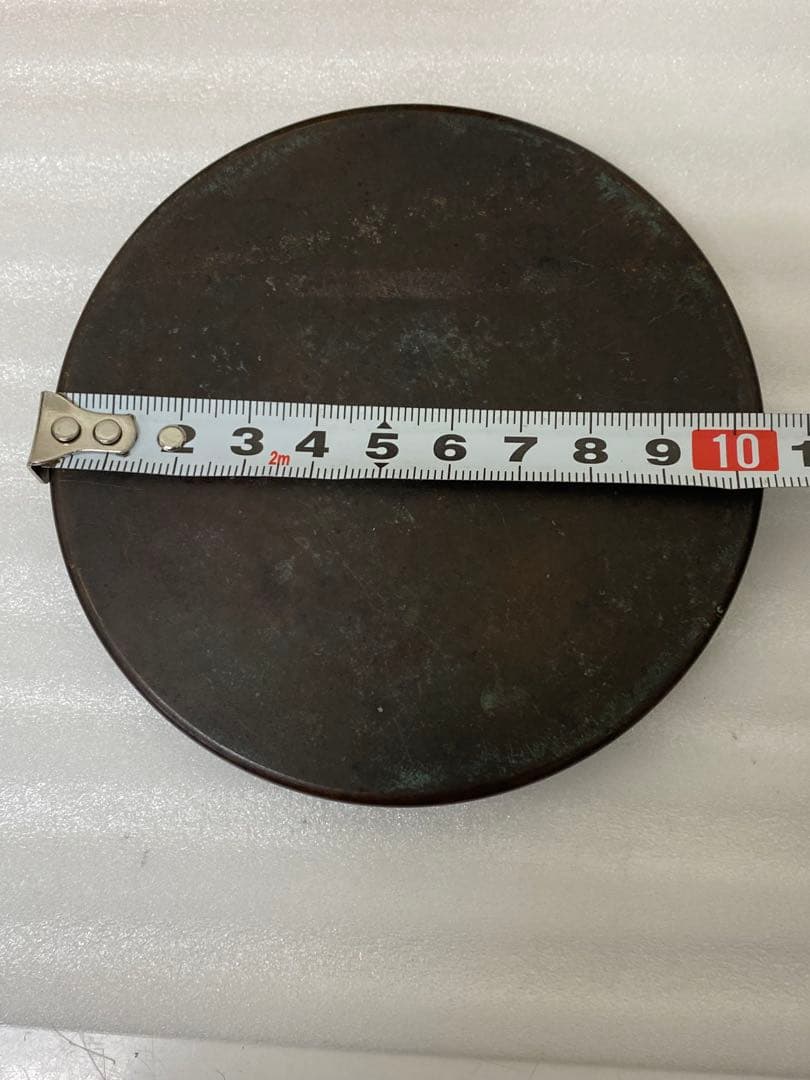 3-3035 骨董 州浜松樹双鳥鏡　室町時代