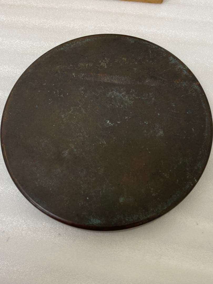 3-3035 骨董 州浜松樹双鳥鏡　室町時代