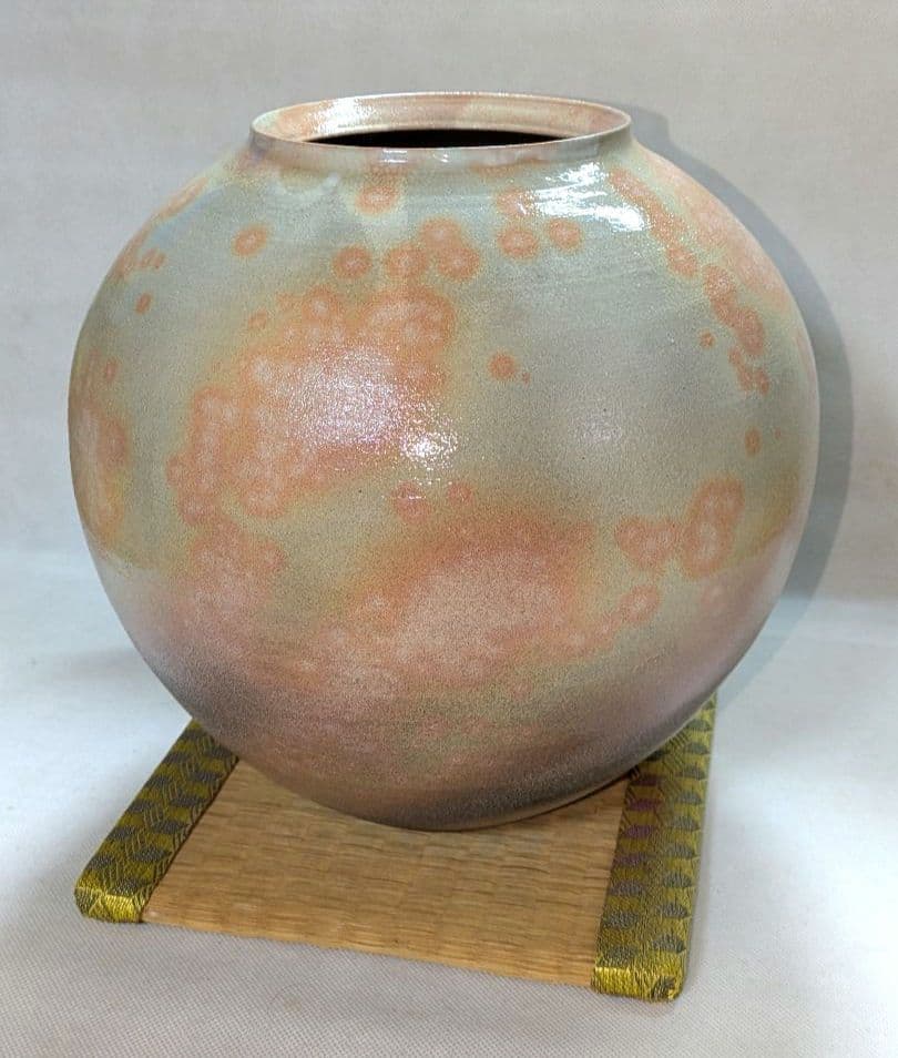 萩焼　一立窯　浦裕作★花瓶　花入れ　花器　壺　華道　生け花　投げ入れ　茶道具