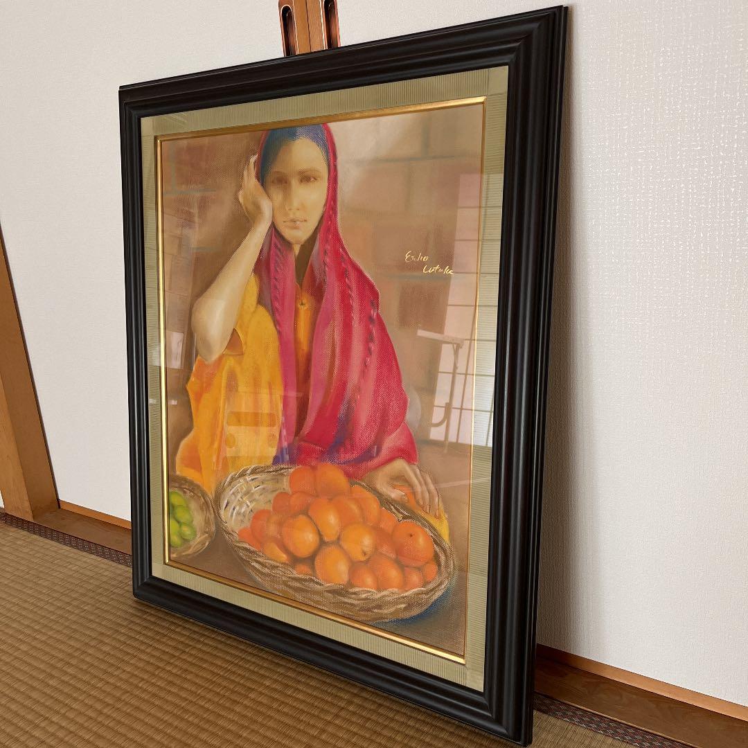 パステル画　絵画　F15