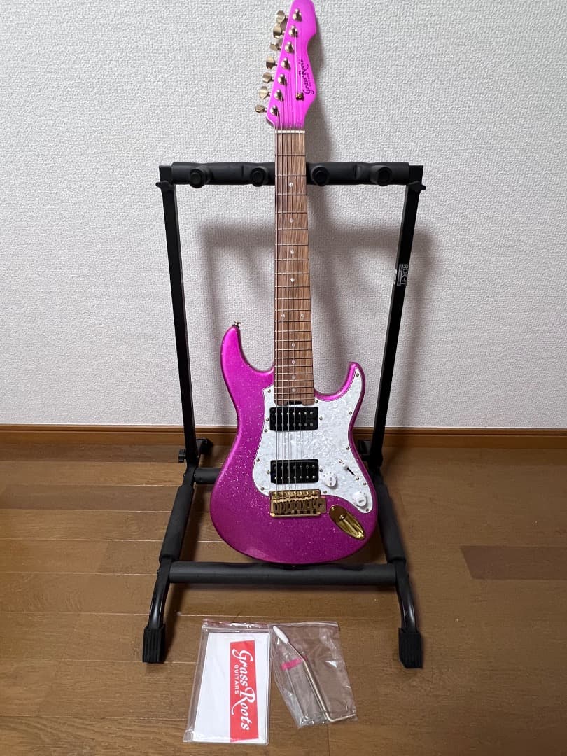 GrassRoots G-SN7-68TO Twinkle Pink 7弦ギター