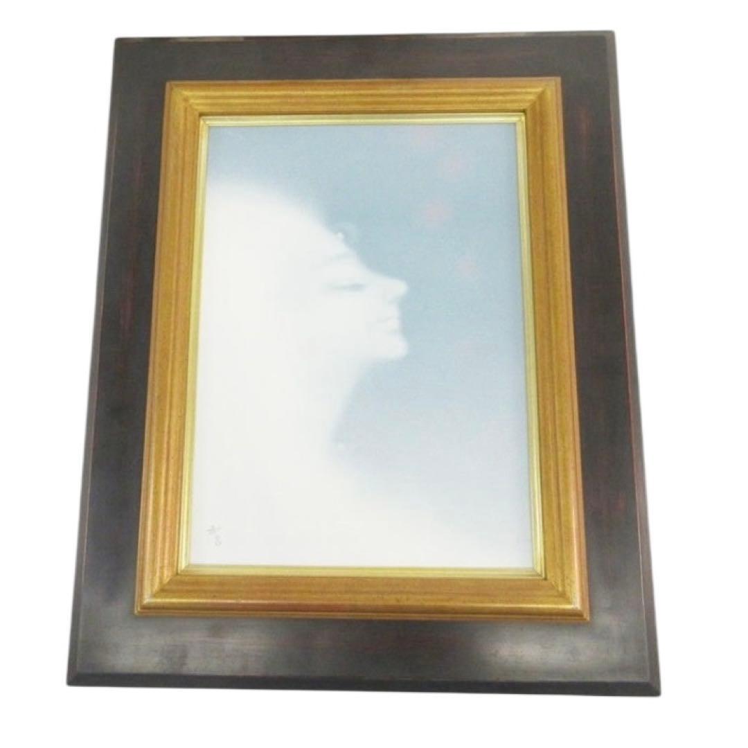 若尾和呂『天音』 油彩画 額装付き 4号 美術品