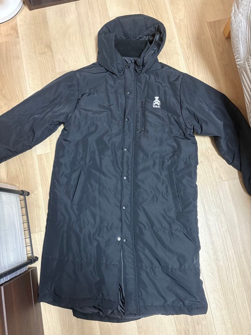 Wilson ウィルソンベア・ブラック中綿ベンチコート LLサイズ