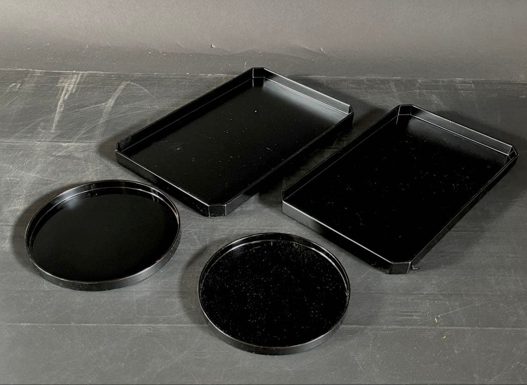 【未使用 美品】「母」 輪島塗 静峰 懐石道具 一揃い 懐石家具 茶道具(あ⑦)