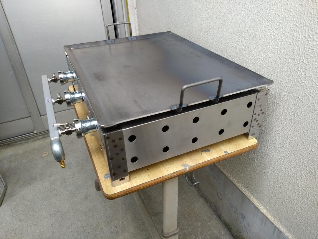 ６０cm幅 便利な取手付 未使用 鉄板焼グリラー お好み焼きそば プロパンガス祭