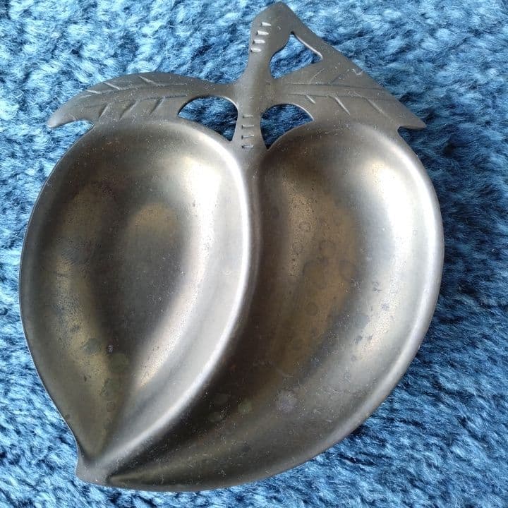 イギリスアンティーク4点セット⭐︎トレイ⭐︎ケース⭐︎アップル型トレイ⭐︎ブラシ