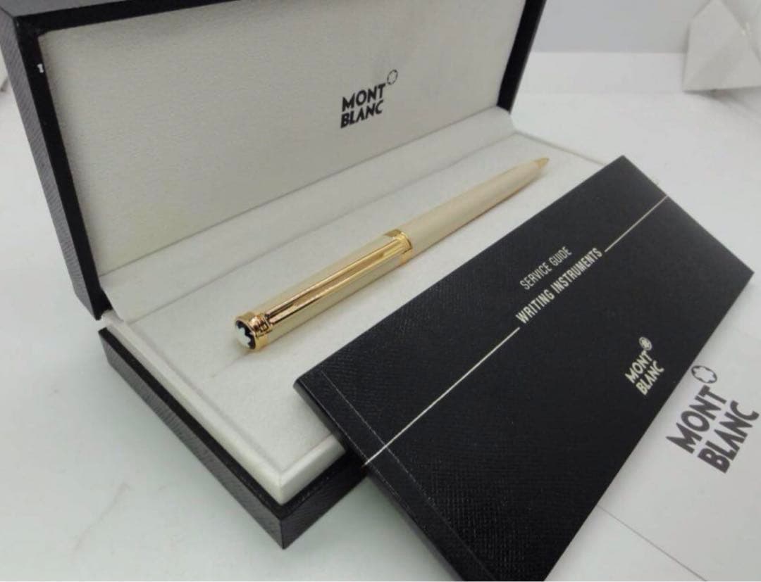 モンブラン　ボールペン★未使用の稀少な白軸ホワイト・オブリュージュNo15270