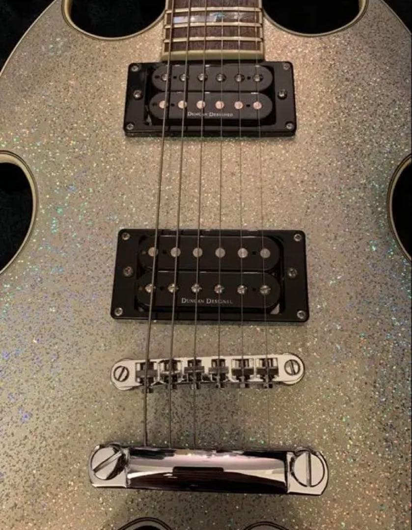 ギター silver tone ps ap 4 kiss paul stanley