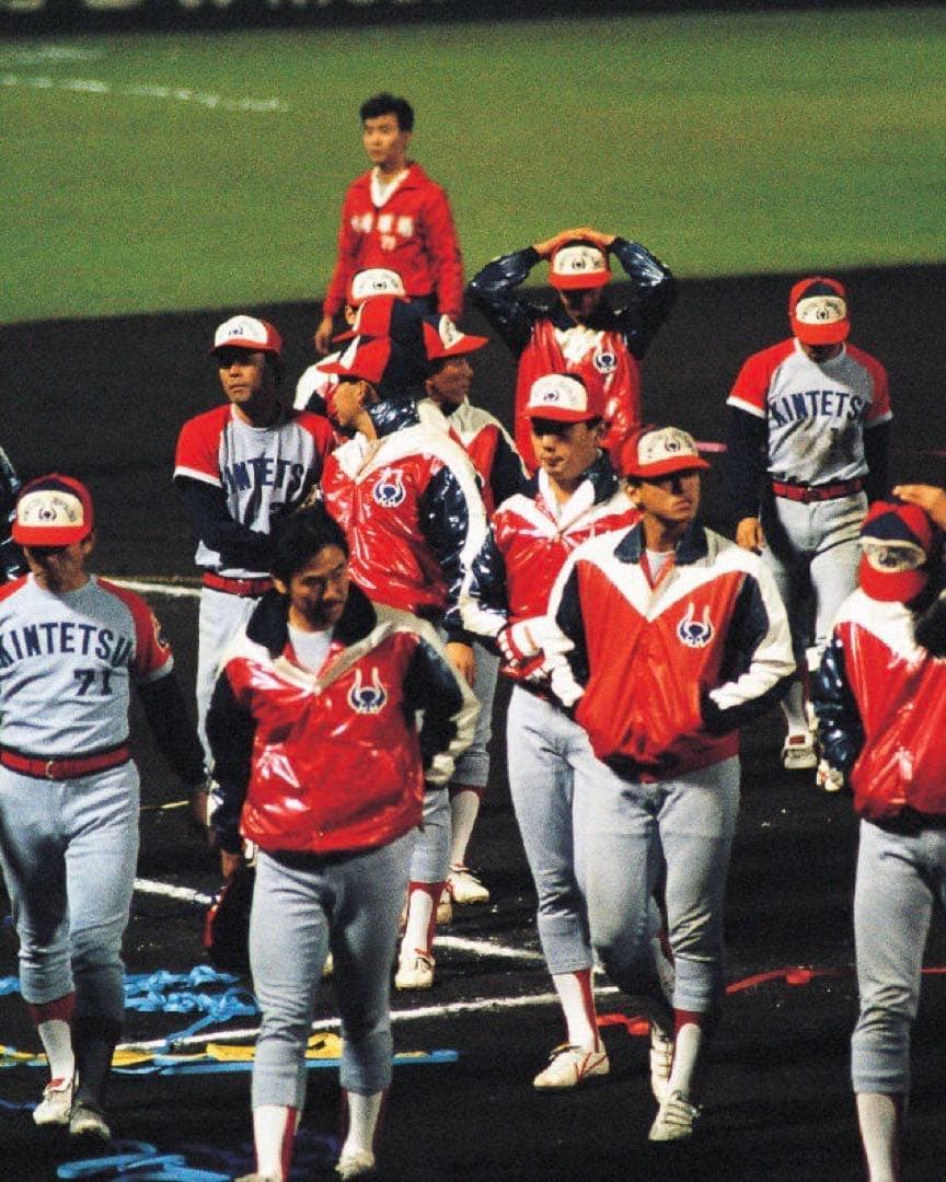 近鉄バファローズ　グランドコート　選手用 本物のスタジャン