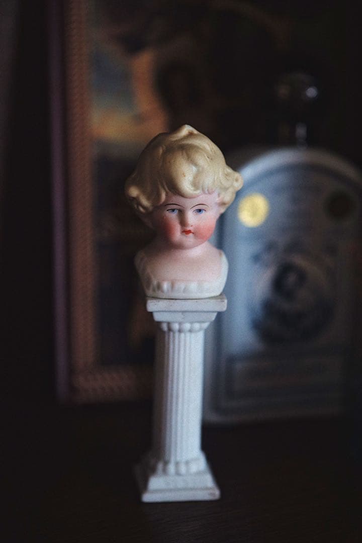 アンティーク チャイナヘッドドール パリアンドール ビスクドール ドールハウス