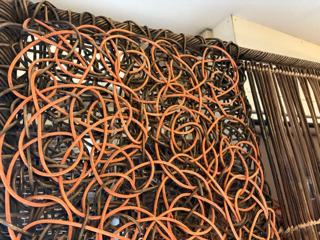 ラタンスクリーン　バリ家具　リゾートインテリア　間仕切り　アジアンパーテーション