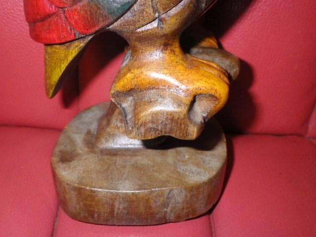 フクロウ★木彫り★置物★OWL★ミミズク★鳥★梟★縁起物★レトロ★不苦労★可愛い