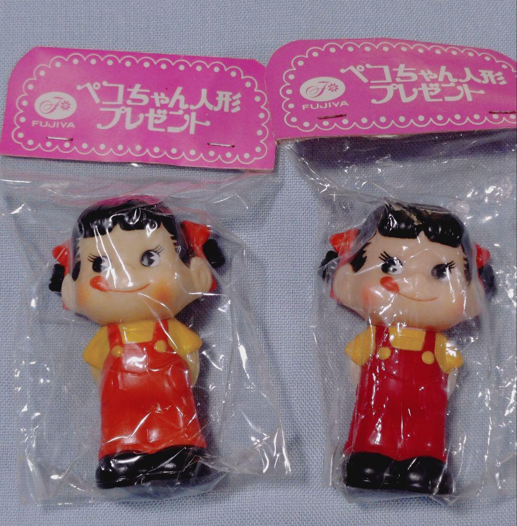 ペコちゃん人形プレゼント4体＋ミニペコちゃん人形2体☆年代物ソフビ
