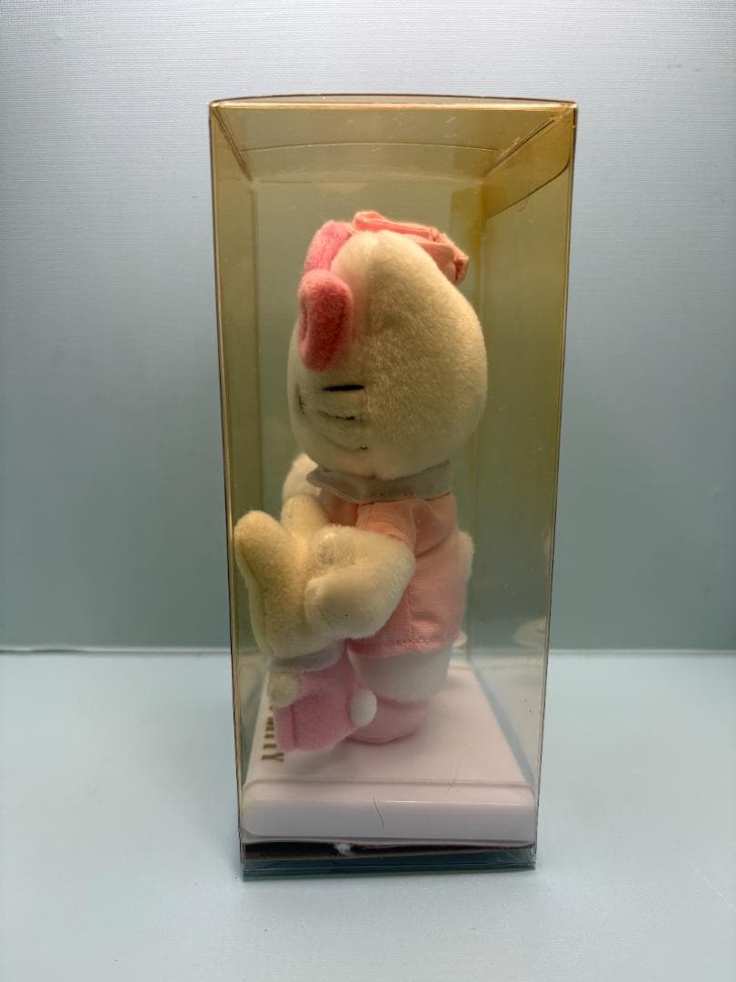 ハローキティ　クリアケース入りぬいぐるみマスコット　うさぎちゃんと一緒　ナース