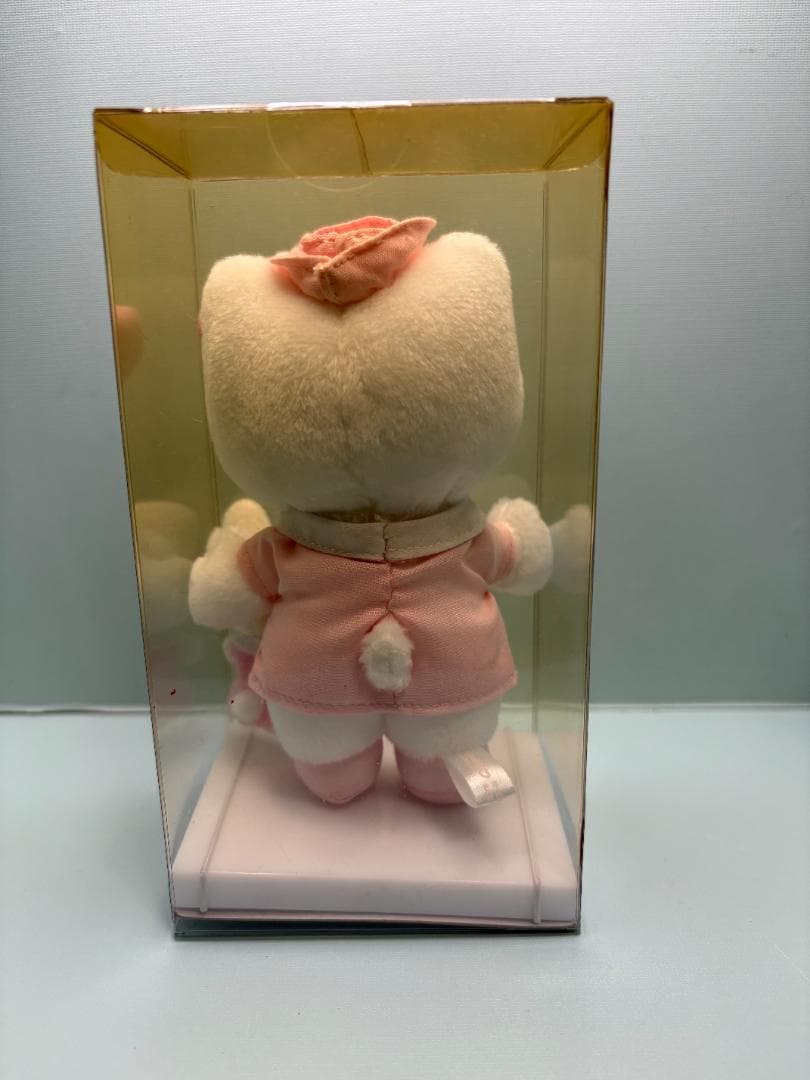 ハローキティ　クリアケース入りぬいぐるみマスコット　うさぎちゃんと一緒　ナース