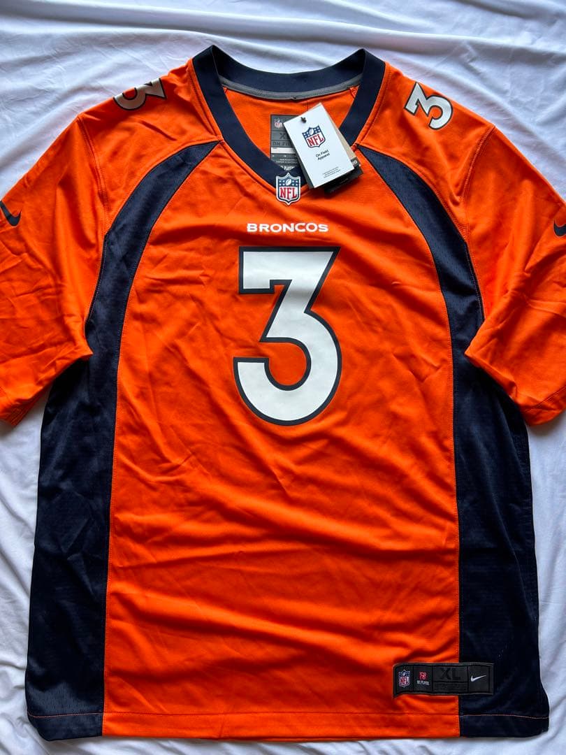 値下げ 新品未使用 XL NFL ブロンコス ラッセル ウィルソン ユニフォーム