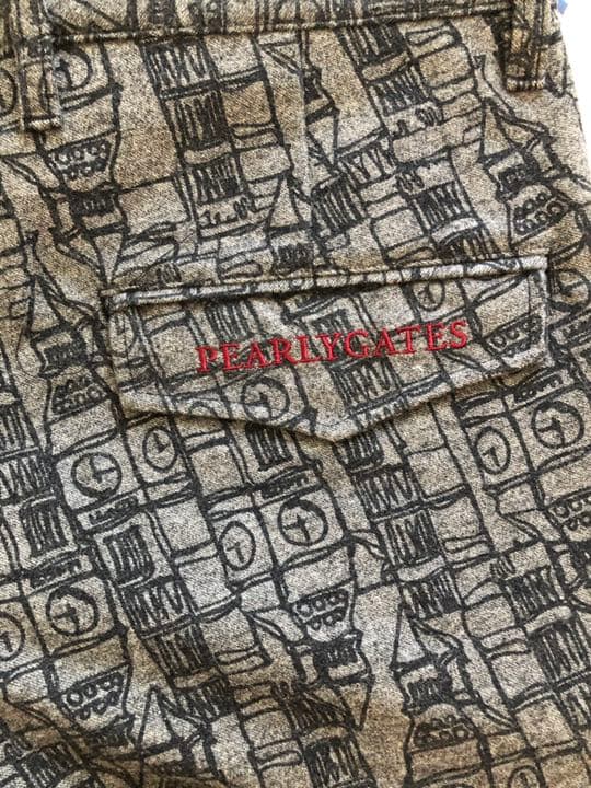 パーリーゲイツグレジャガード起毛仕上げパンツサイズ4