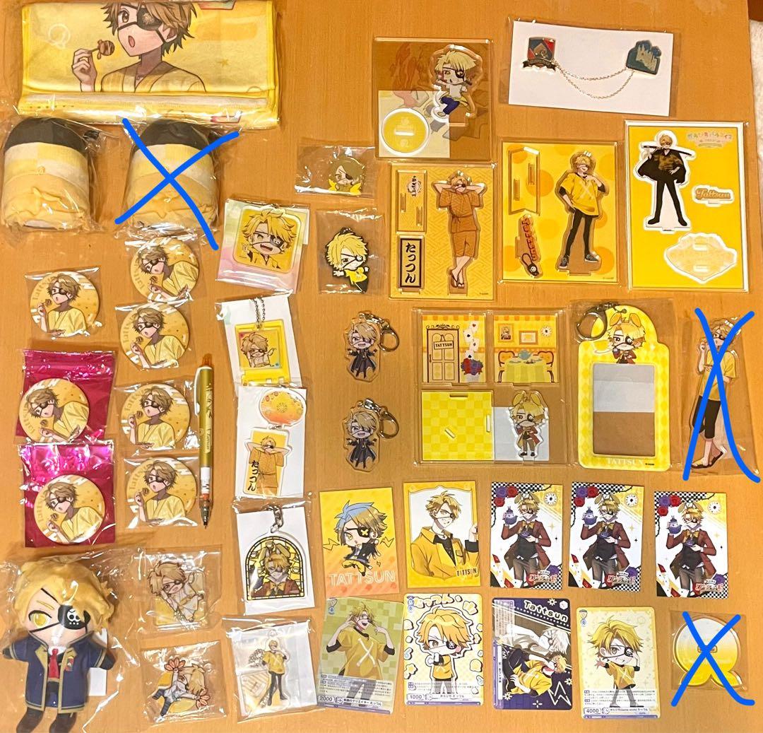 カラフルピーチ たっつん グッズまとめ売り (アクリルスタンド、もちころりん等)