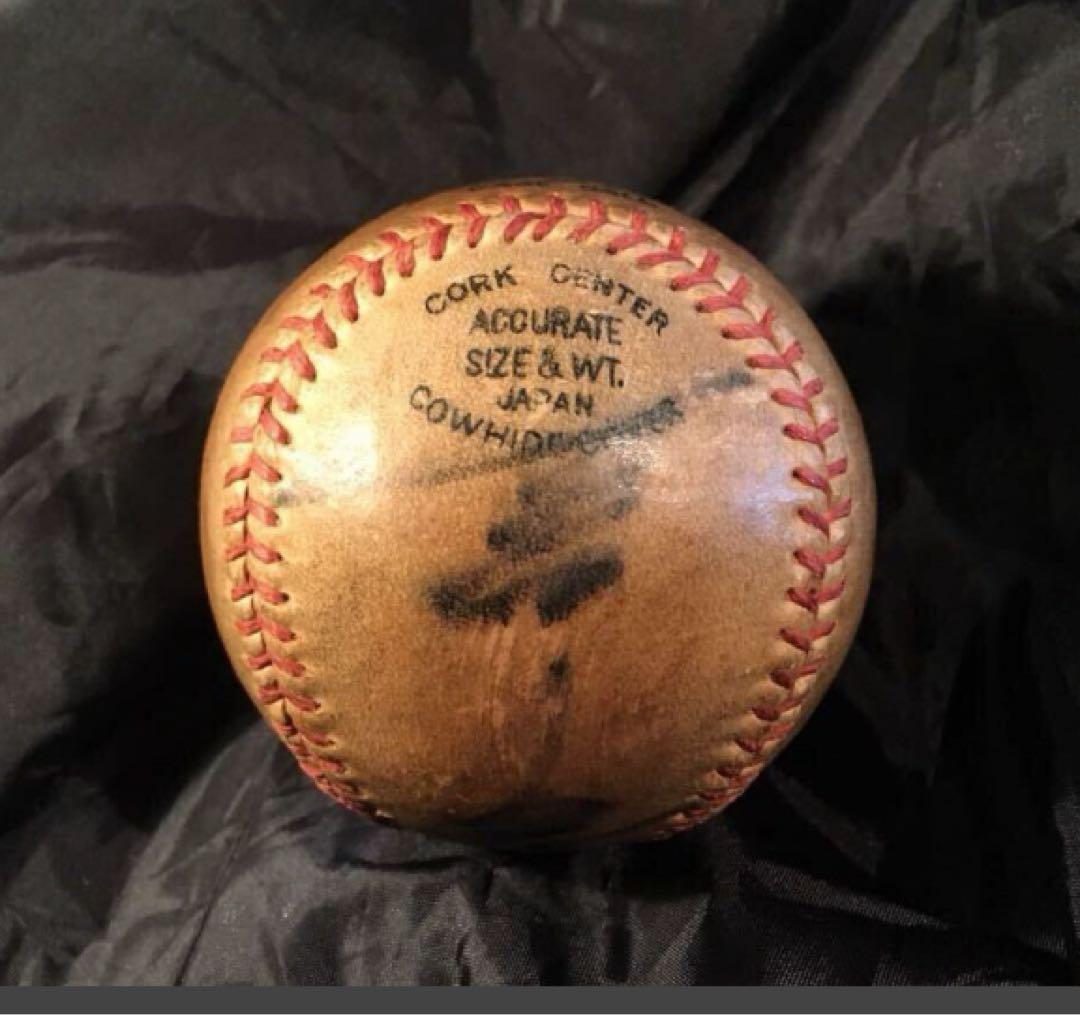 湯布院アンティーク V9プロ野球 長嶋茂雄×土井正三Wネームサインボール読売巨人
