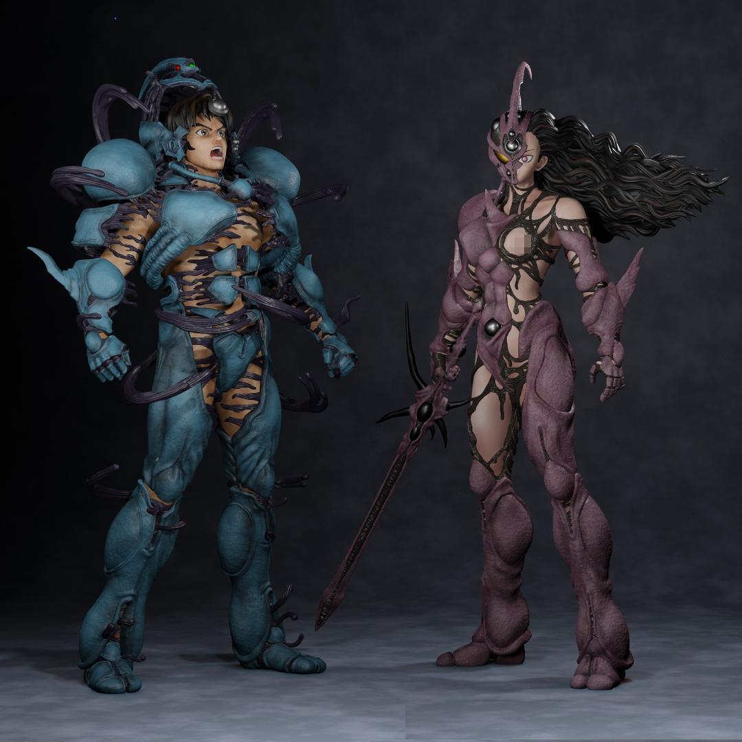 新品未使用1/6スケール 女性ガイバー ガレージキット　（未組立未塗装）