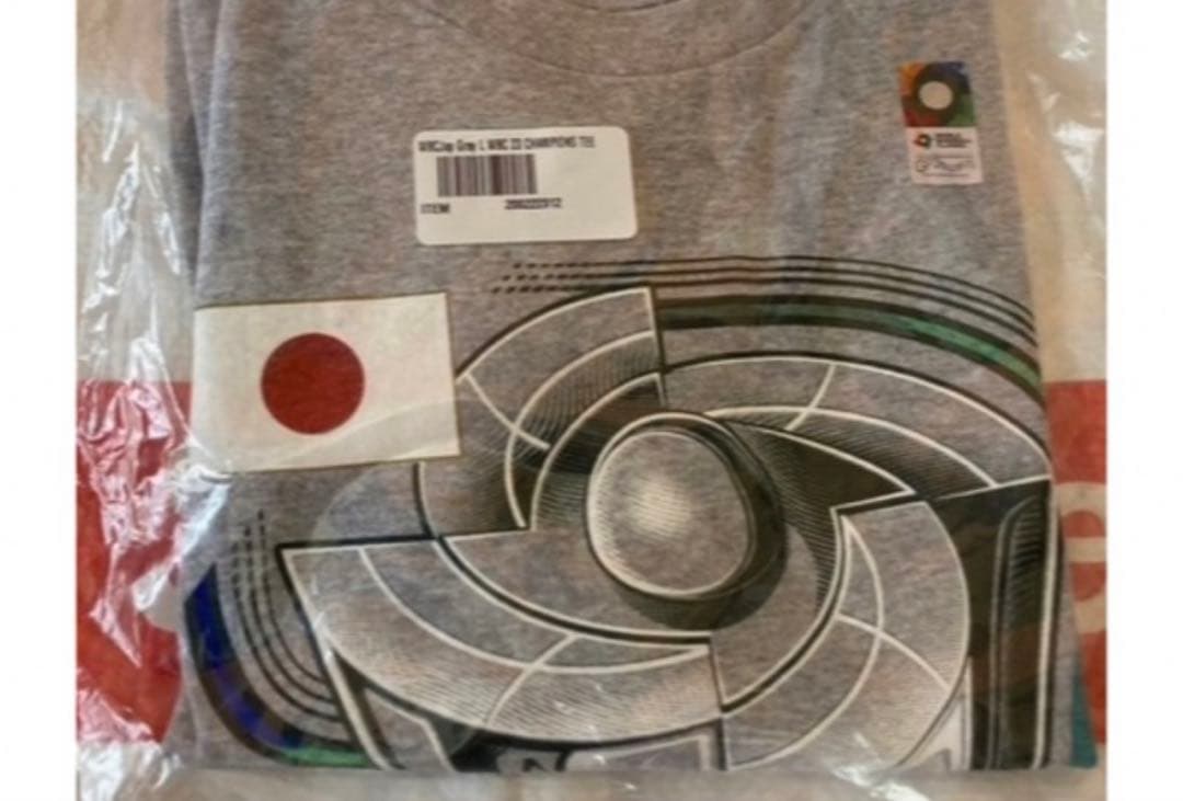 【即発送】WBC 優勝記念限定キャップ(グレー、アジャスタブル)＆Tシャツ L