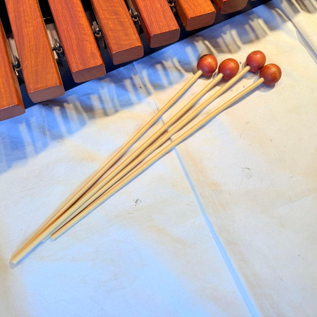 KOROGI 木製　木琴　シロフォン　コオロギ　卓上木琴　マレット　4本付