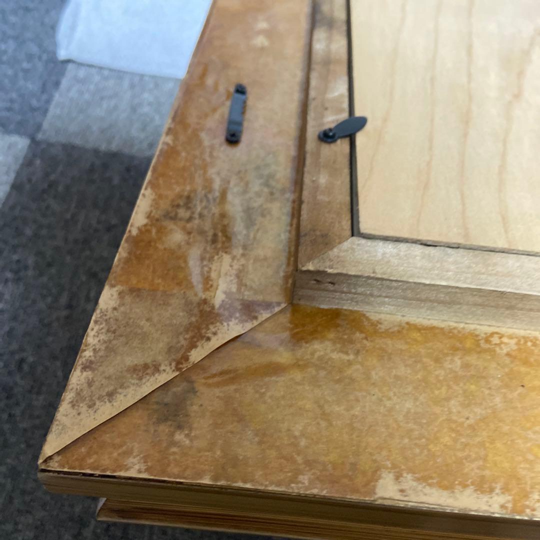 絵画　ゴッホ　「収穫（麦秋のクローの野）」　額装