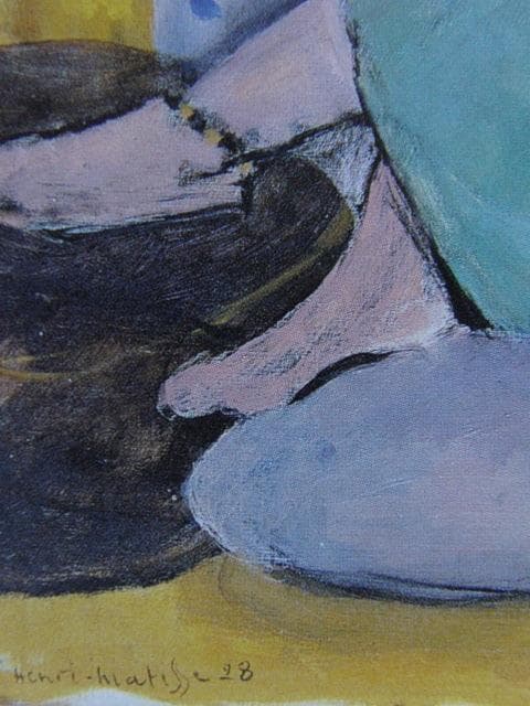 アンリ・マティス、「休息する二人のモデル」、希少な画集より、 新品高級額装付