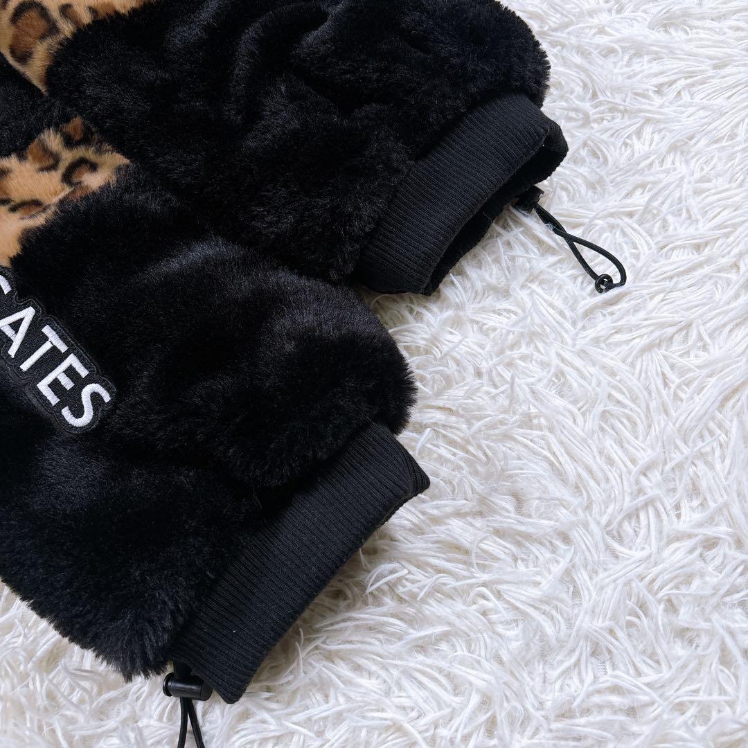 極美品⭐️パーリーゲイツ　レッグウォーマー　ファー　レオパード柄　ゴルフ