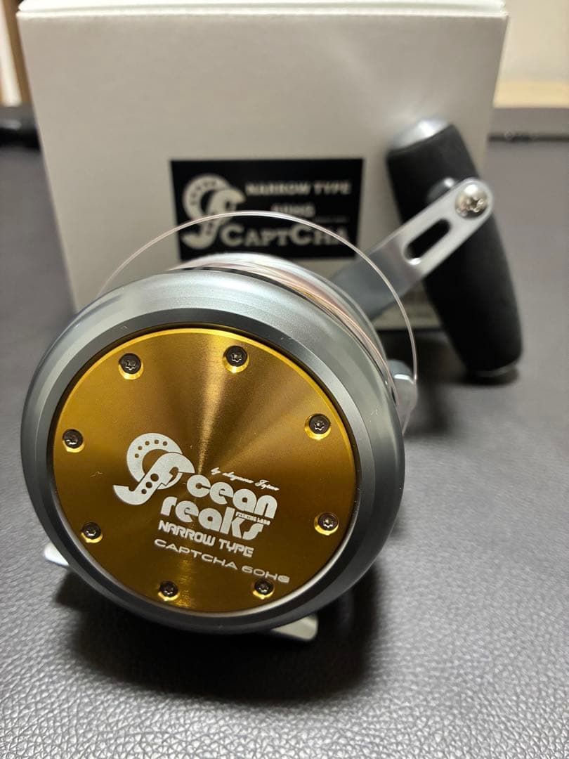 オーシャンフリークス　キャプチャ60hgナロー 右巻き　ガンメタ/ゴールド