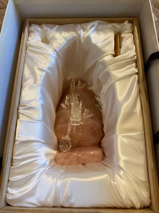 天一龍 紅水晶 ルビー 金 証明書付き