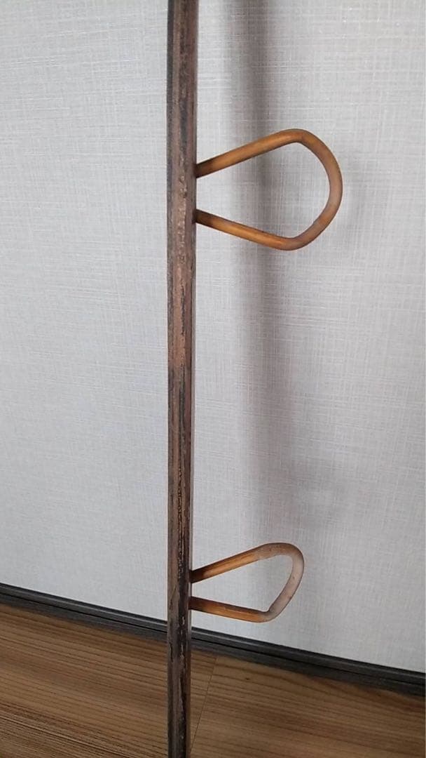 ハンガーラックハンガーバー、ポール、ハンガー、ヴィンテージ　衣装ラックレトロ