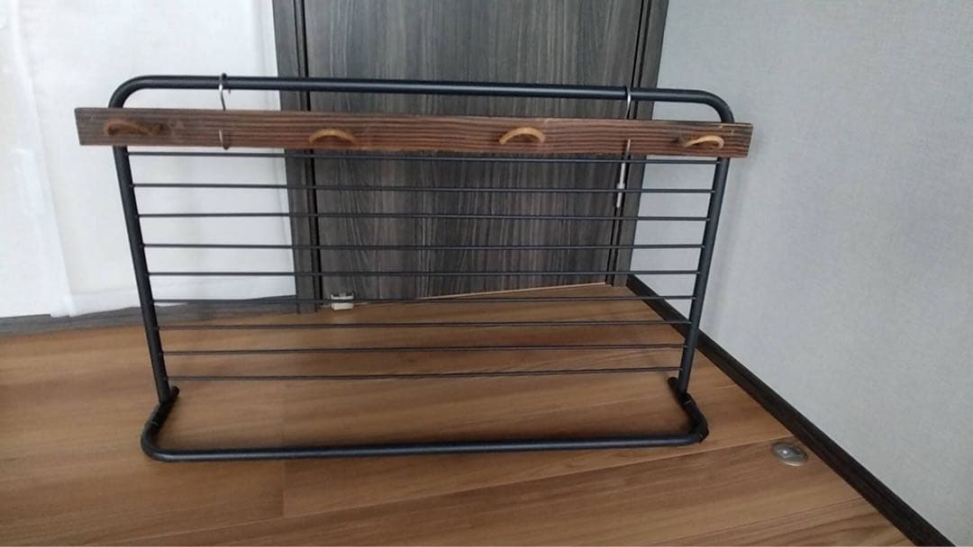 ハンガーラックハンガーバー、ポール、ハンガー、ヴィンテージ　衣装ラックレトロ