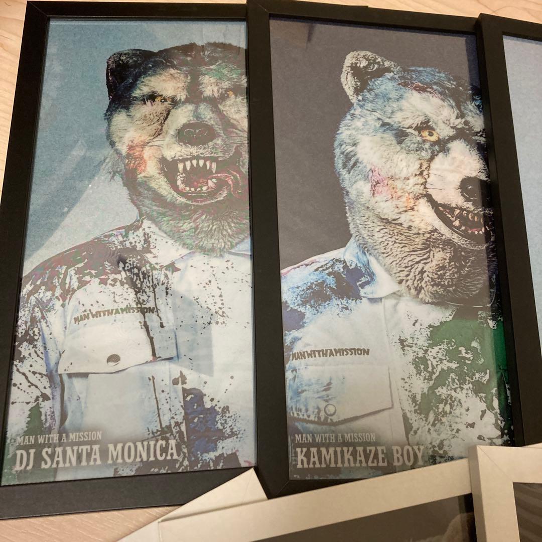 man with a mission/マンウィズクリアファイル新品額付きセット