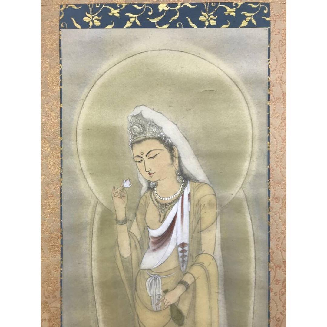 真作/中谷光炎/観音図/仏掛軸/掛軸☆宝船☆AK-415