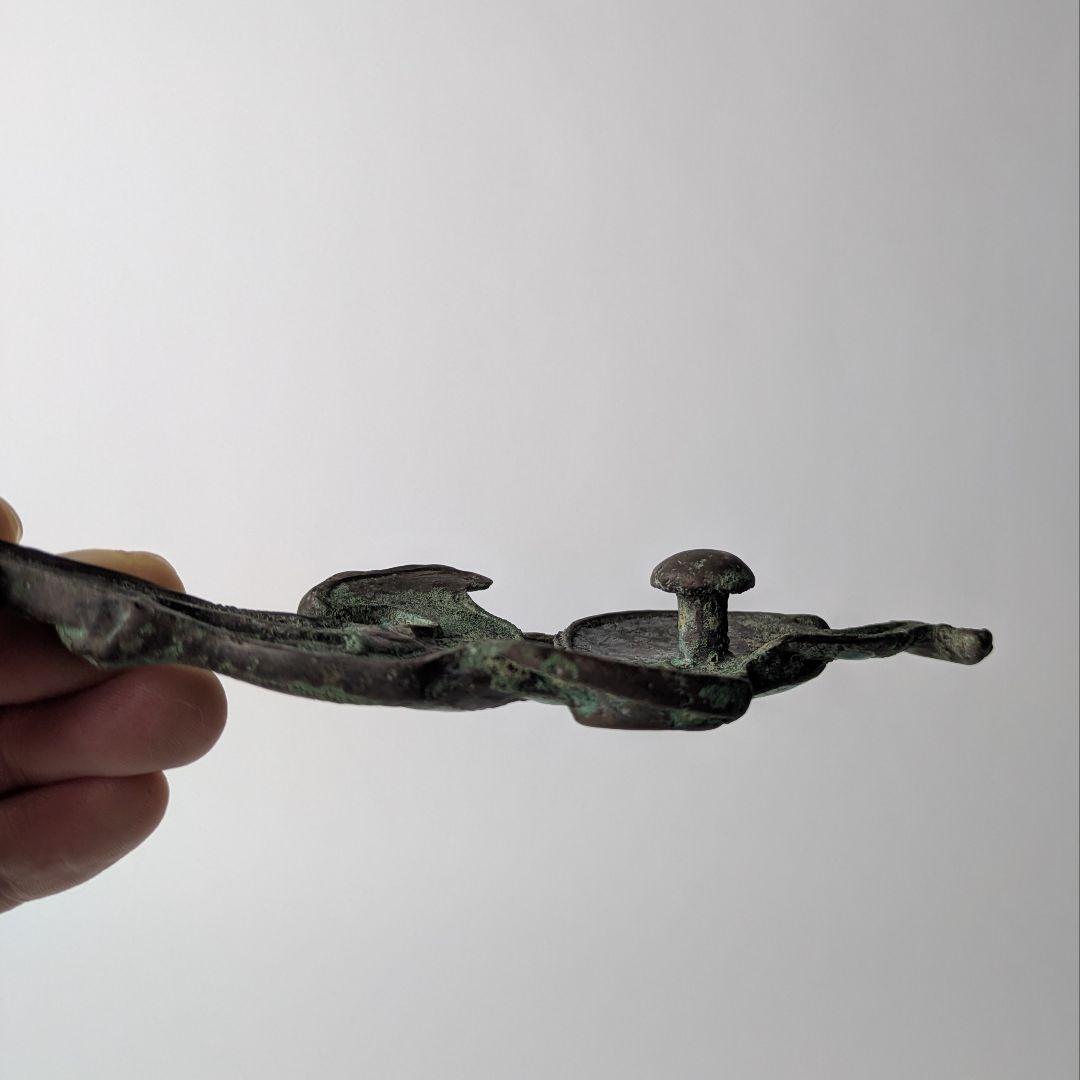 中国 戦国時代 帯鈎 装身具 青銅器 象嵌 トルコ石 古玩 骨董 古美術