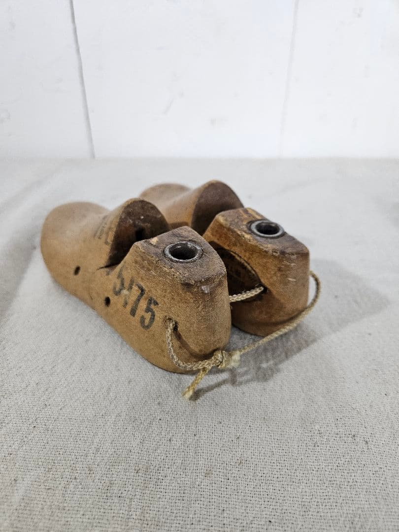 USA アンティーク 古い木のシューモールド 木製 ラスト 子供用 1947s