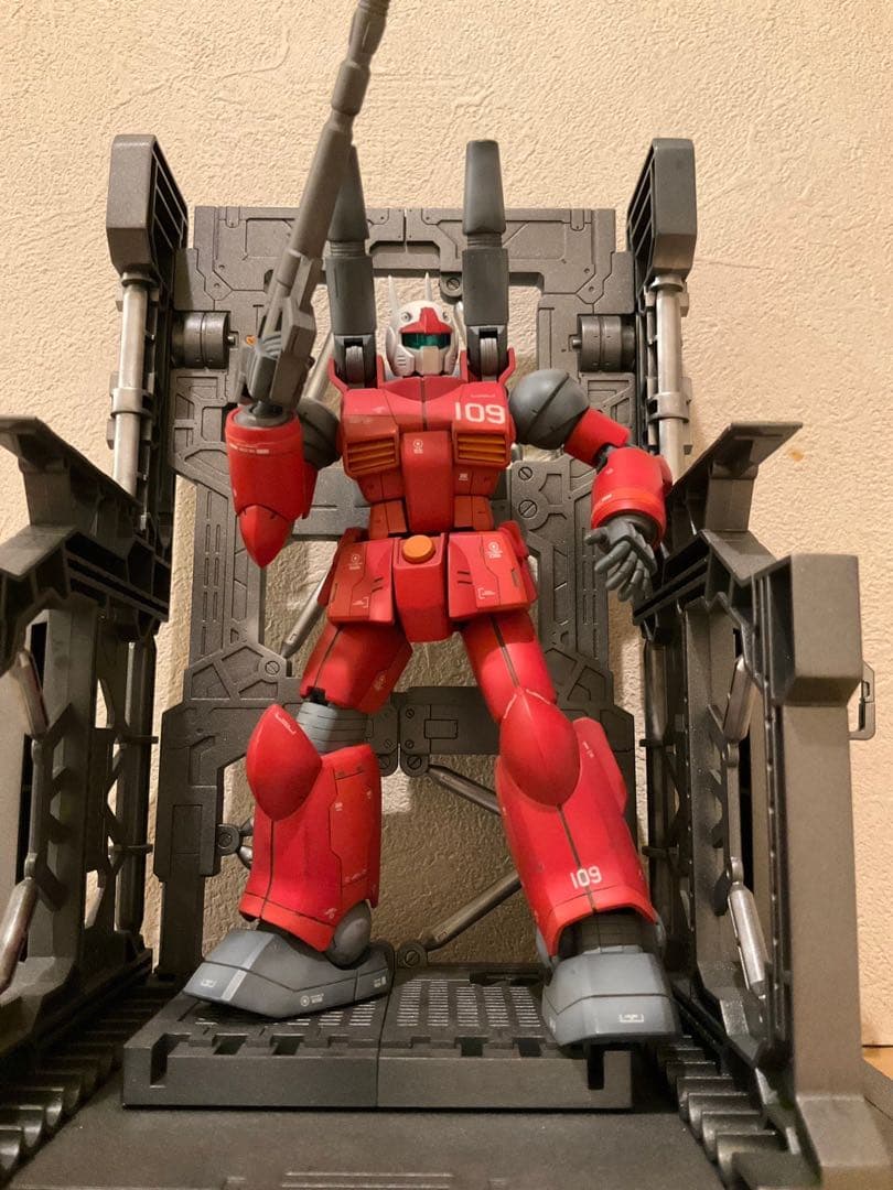 最終値下げ❗️HG ガンキャノン　完成品　塗装済み　ジオラマベース付き