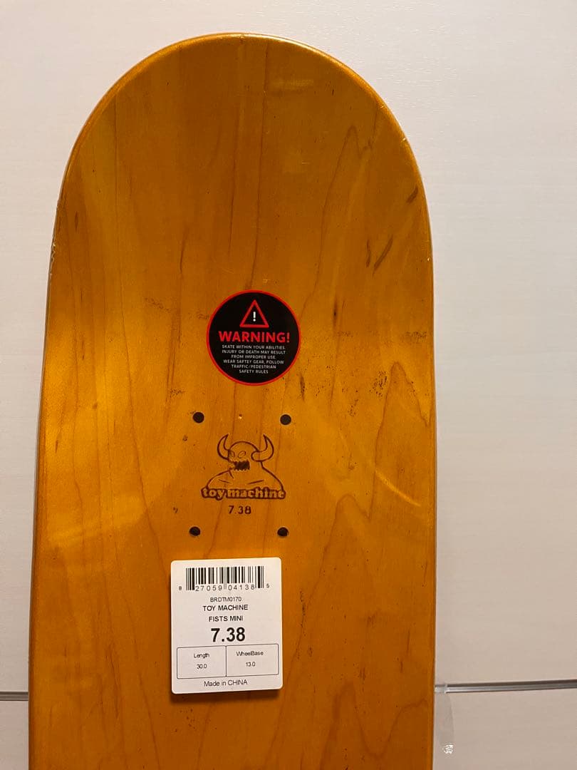 【新品】トイマシーン スケボー デッキ 7.38インチ Toy Machine