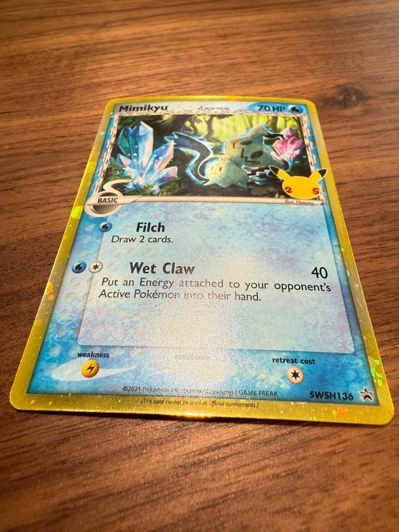 【希少】25周年　英語版　ミミッキュ　δ種