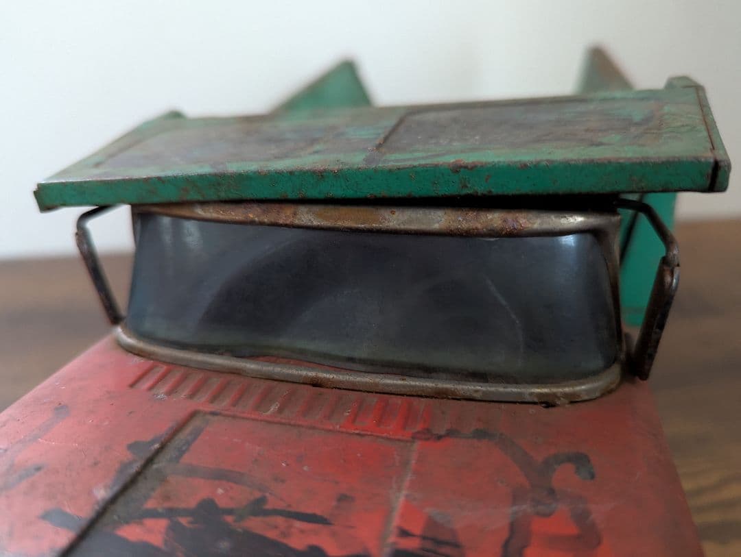 【昭和レトロ】ブリキのおもちゃ/Chevrolet 80 ダンプトラック 赤/緑