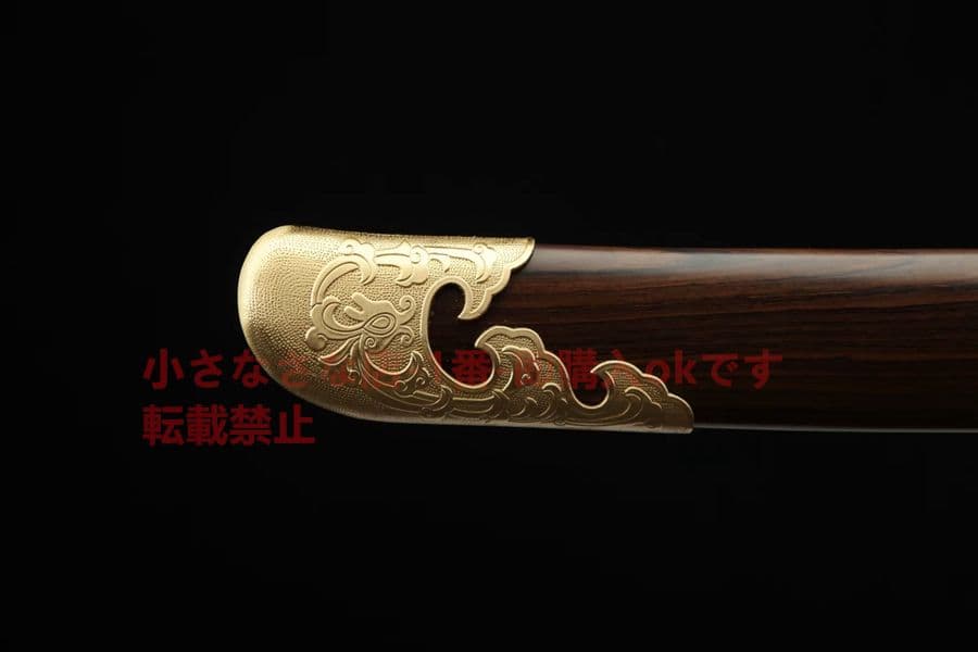 青龍宝刀（黒檀亮銅）武具　刀装具　日本刀　模造刀   居合刀 清腰刀