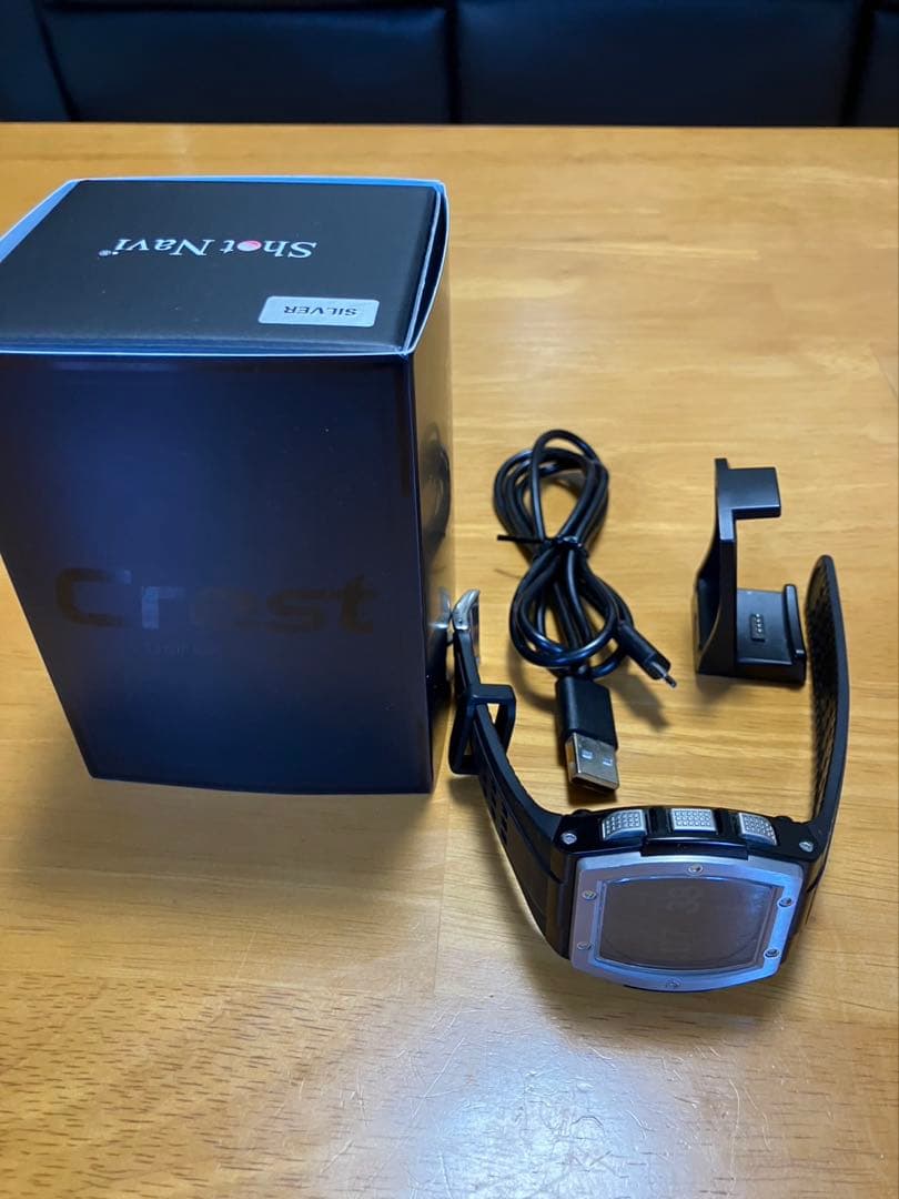 ショットナビ　腕時計型GPSゴルフナビ　Crest SILVER