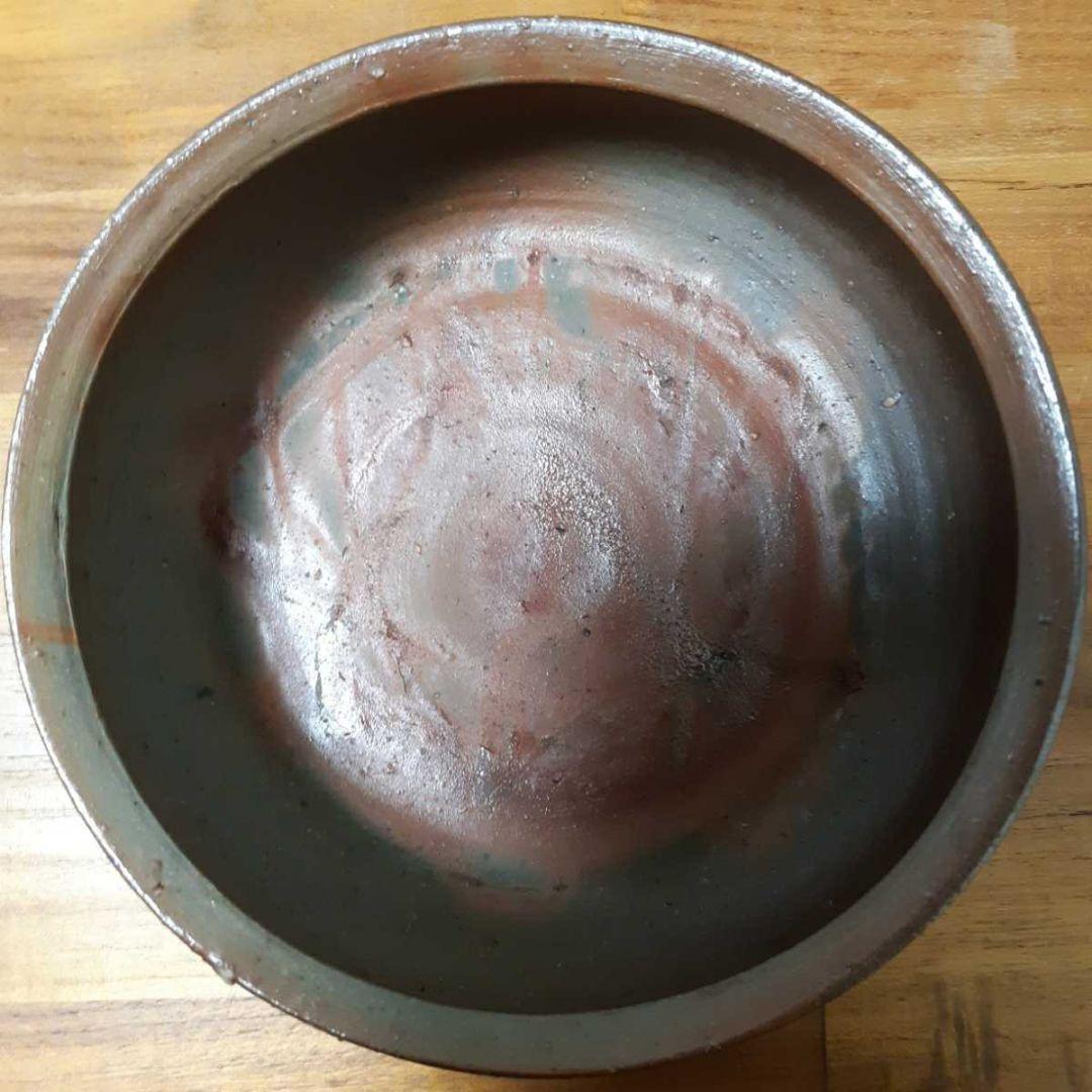 茶道具 人間国宝 藤原啓 作 備前鉦鉢／藤原敬介 識箱付き