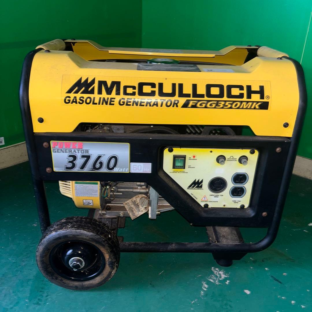 【引取限定】 McCULLOCH FGG350MK ガソリン発電機 3760W