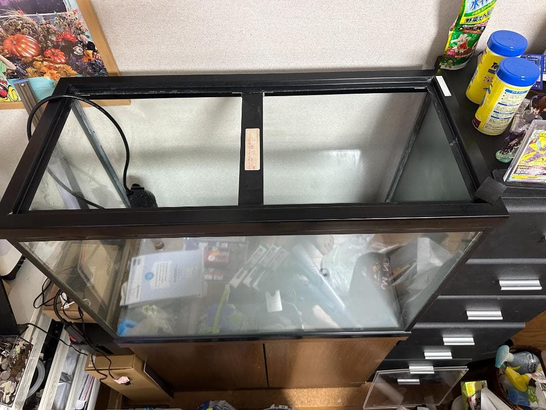 75cm水槽　水槽台　オーダーメイド上部フィルター　他オマケ