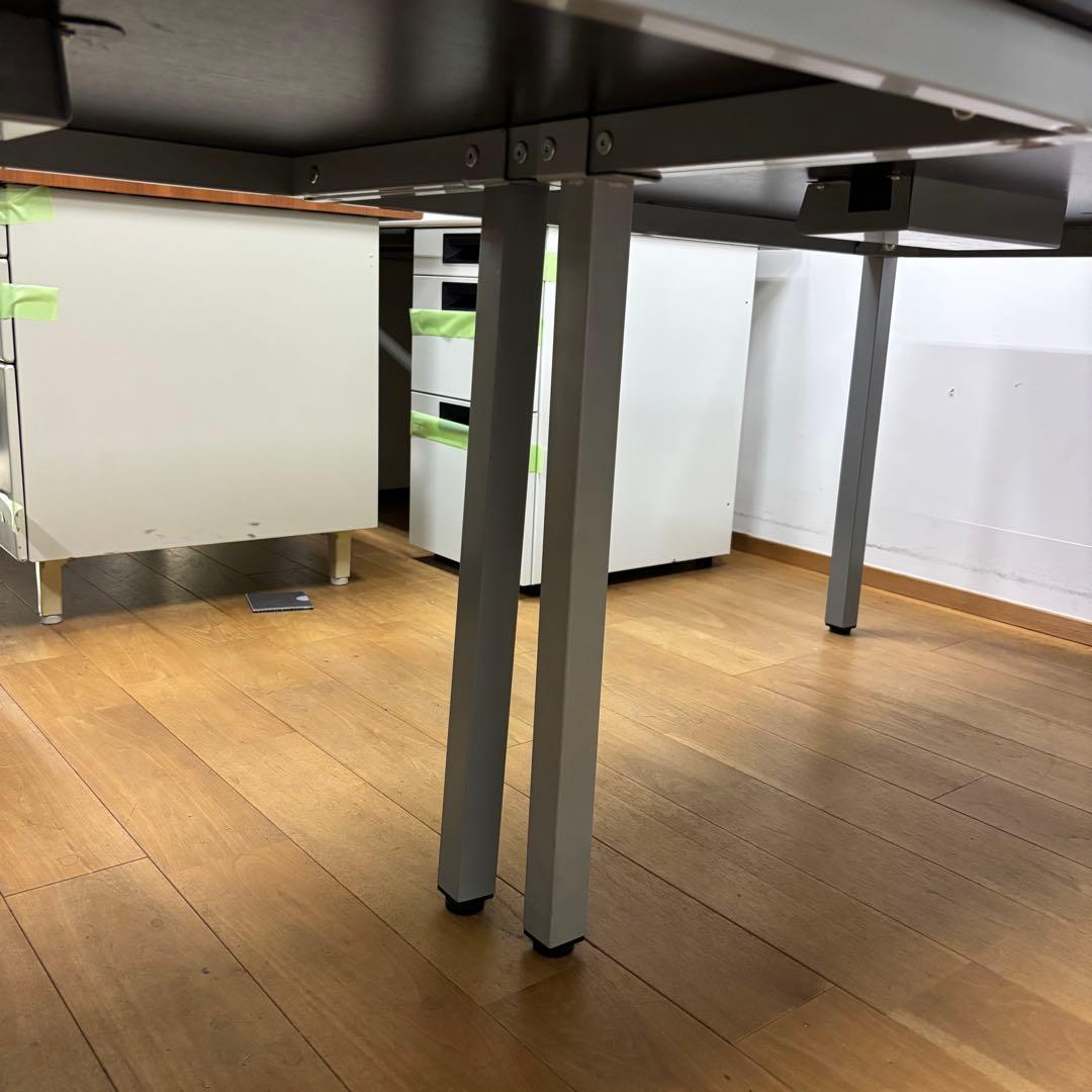 引取限定 ミーティングテーブル オフィス 分解可能 持出便利 幅210cm ①