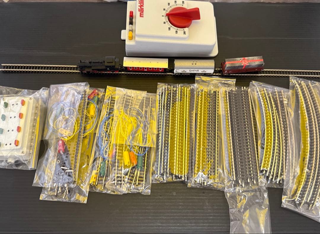 ［ジャンク］鉄道模型　Zゲージ　メルクリン　蒸気機関車/貨車　いろいろまとめ